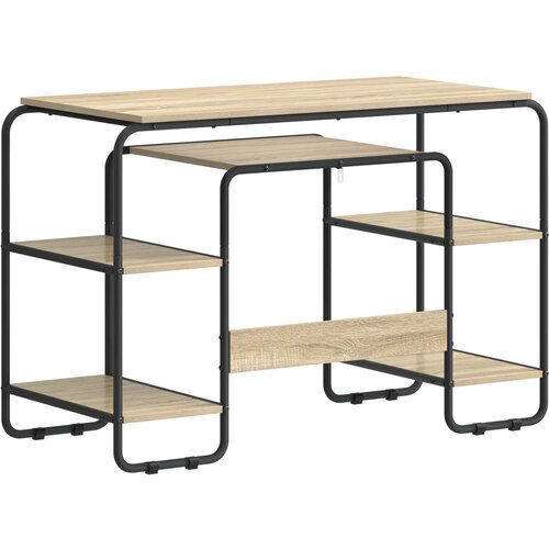  Stol s pohranom Hrast sonoma 113,5 x 52 x 75,5 cm Slike