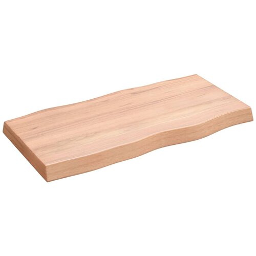 vidaXL Mizna plošča svetlo rjava 80x40x6 cm obdelana trdna hrastovina Cene