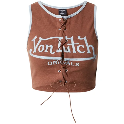 Von Dutch Originals Top 'SUNNY' svetlo modra / brokat