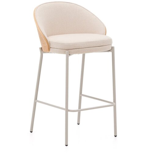 Kave Home Bež/u svijetloj prirodnoj boji barska stolica (visine sjedala 65 cm) Eamy – Cijene