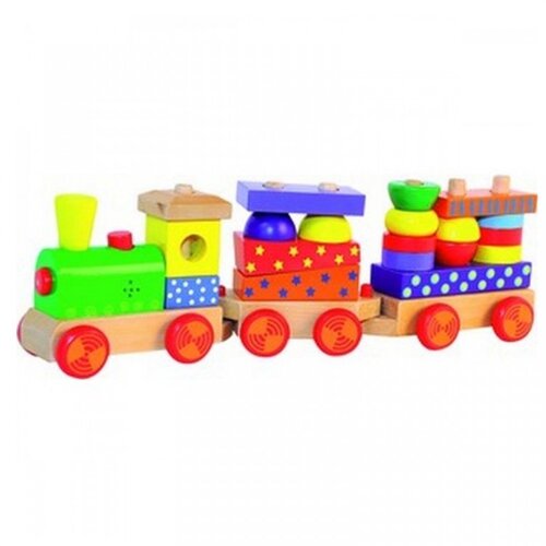 Tooky Toy drveni voz za kreativnost i motoriku Cene