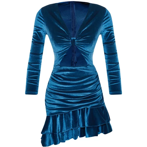 Trendyol Oil Velvet Dress