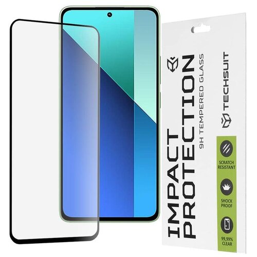 Techsuit zaščitno celoplošno steklo 111D za Xiaomi Redmi Note 13 4G - Črna Cene