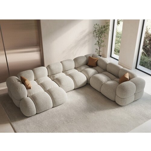Cosmopolitan Design Bež kotna sedežna garnitura (desni kot/v obliki črke &amp;quot;U&amp;quot;) Loretto &amp;ndash; Slike