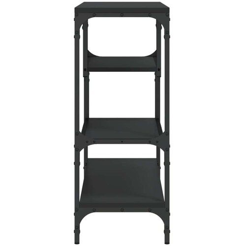  Konzolni stol crni 100 x 30 x 75 cm od konstruiranog drva Slike