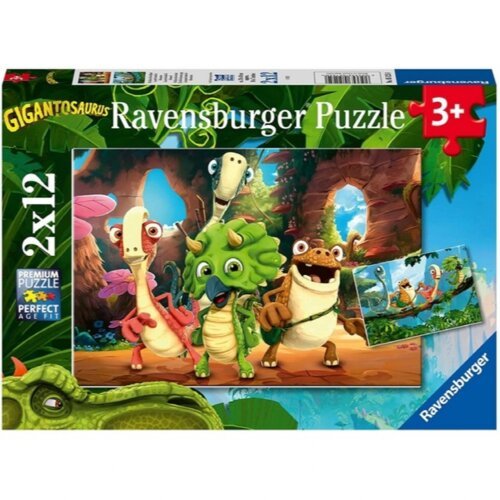 Ravensburger puzzle (slagalice) - Družina malih dinosaurusa Slike