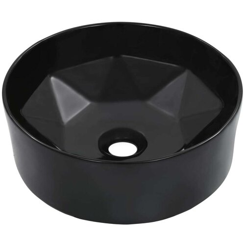 VidaXL umivaonik 36 x 14 cm keramički crni Slike