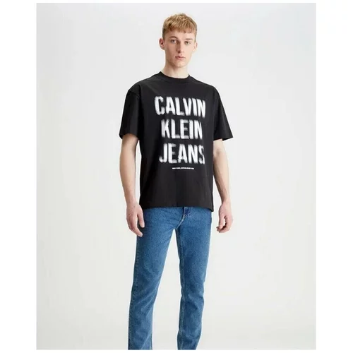 Calvin Klein Jeans Majice s kratkimi rokavi - Črna