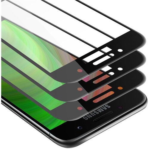 Cadorabo 3x Celozaslonska za&amp;scaron;čitna folija, združljiva z Samsung Galaxy A5 2017 - Za&amp;scaron;čitna folija v transparentno s čarno - 3-pack Kaljeno steklo za za&amp;scaron;čito zaslona s trdoto 9H in 3D dotikom, (20548268) Slike