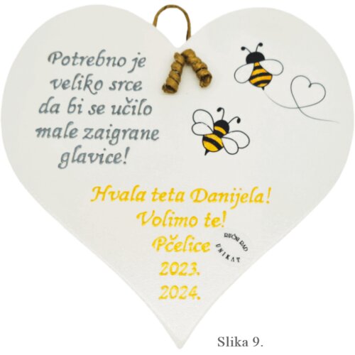  Unikatno leseno srce &amp;ndash; Posebno darilo za učiteljice in vzgojiteljice v vrtcu - 9. - 17884 Slike