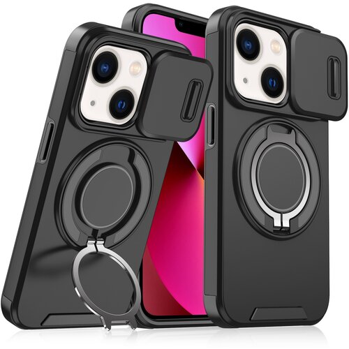 Torbica camshield ring stand za iphone 13 6.1 crna Slike