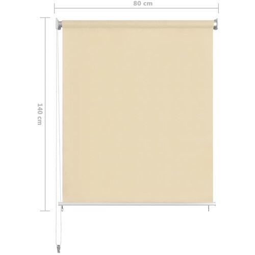  Vanjska roleta za zamračivanje krem 80 x 140 cm HDPE Slike