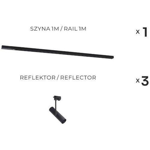 Zuma line 3556 - Spot svetlo za &amp;scaron;inski sistem LISA 3xGU10/35W/230V crno Slike