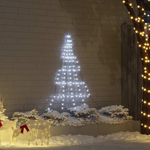  LED Božićno drvce s zemljanim klinovima Hladna bijela 182 cm Cene