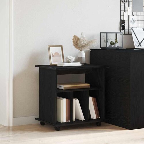  Mobilni ormar Crni hrast 60 x 45 x 55 cm Konstruirano drvo Slike