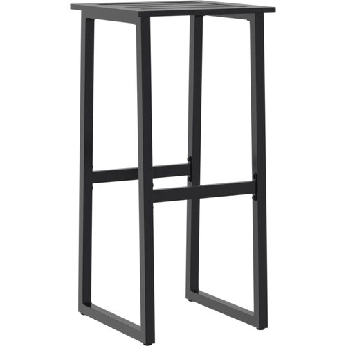  Barski stolci 4 kom crni 38x38x80 cm od čelika obloženog prahom Slike