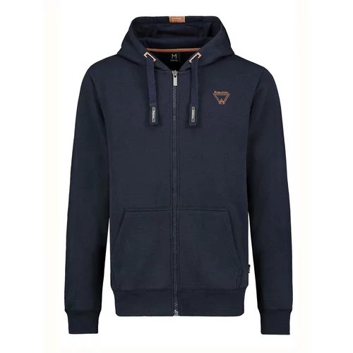 Fashionhunters Men's navy sweatshirt with a SUBLEVEL patch