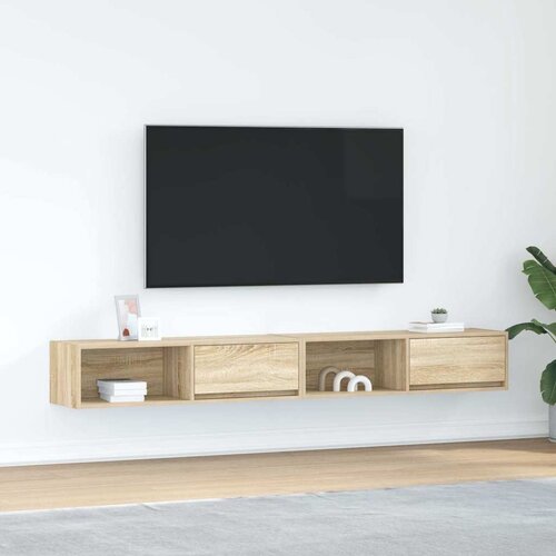 vidaXL TV omarica 2 kosa sonoma hrast 100x31x25,5 cm inženirski les Cene