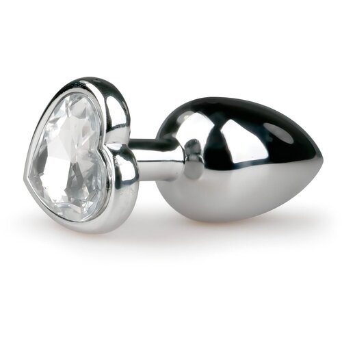 EasyToys - Anal Collection analni čep EasyToys No.2 srček, srebrno/prozoren Slike