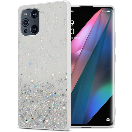 Cadorabo Ohi&scaron;je, združljivo z Oppo FIND X3 PRO in prozorna z ble&scaron;čicami - Za&scaron;čitni ovitek iz prožnega silikona TPU s svetlečimi ble&scaron;čicami, (20860399) Cene
