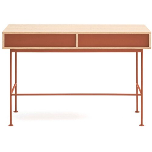 Teulat Pisalna miza z mizno plo&amp;scaron;čo v hrastovem dekorju 60x120 cm Yoko &amp;ndash; Slike