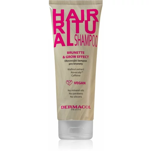 Dermacol Hair Ritual obnavljajući šampon za smeđu kosu 250 ml