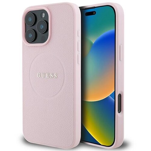 Guess OVITEK ZA MAGSAFE GRINNED GOLD RING CASE ZA IPHONE 15 PRO MAX ROZA, (21899397) Cene