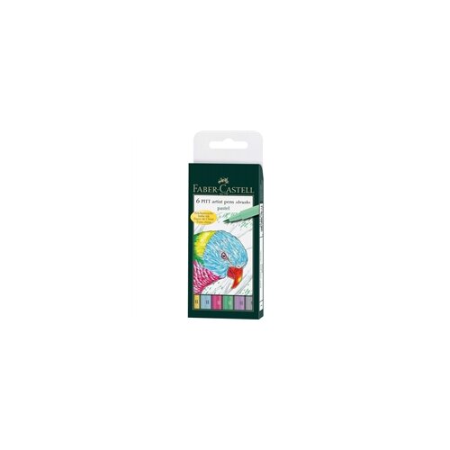 Faber-Castell Flomasteri Pitt B Pastel, 6 komada Slike