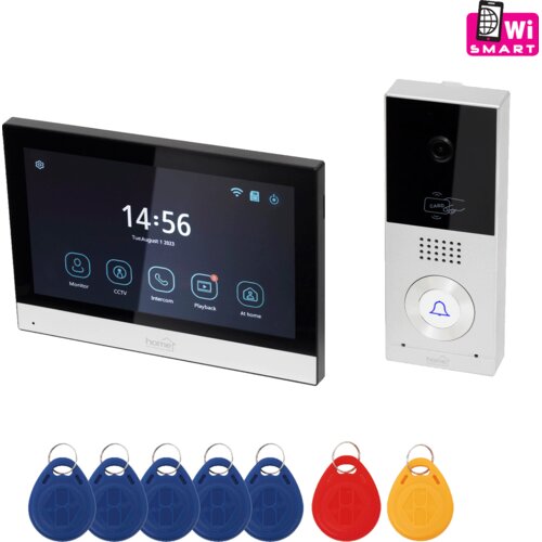 Home Žični video domofon, 7" zaslon, AHD kamera, RFID, IP65 - DPV SMART Cene