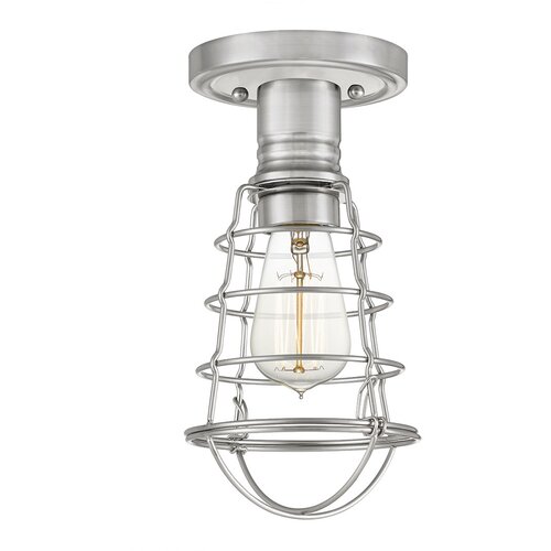 Elstead Lighting Elstead Quoizel Mixon Stropna svetilka iz brušenega niklja, (22098004) Cene