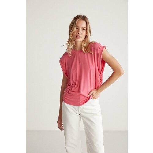 GRIMELANGE Blouse - Pink - Relaxed fit Cene