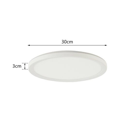  Brilagi - LED prigu&amp;scaron;iva svetiljka ULTRA SLIM LED/18W/230V prečnik 30 cm bela + daljinski upravljač Slike