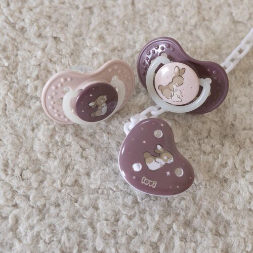 Lovi Night & Day Dynamic Soother Girl 0-3m silikonska dinamična duda 2 kos za otroke Cene