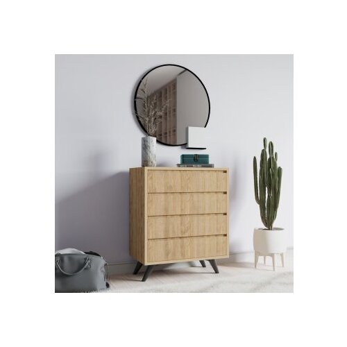 Woody Fashion Komoda Suvera 70x86x40cm Hrast Slike