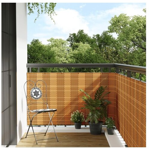 vidaXL zaslon svijetlosmeđi 600 x 100 cm od poliratana Cijene