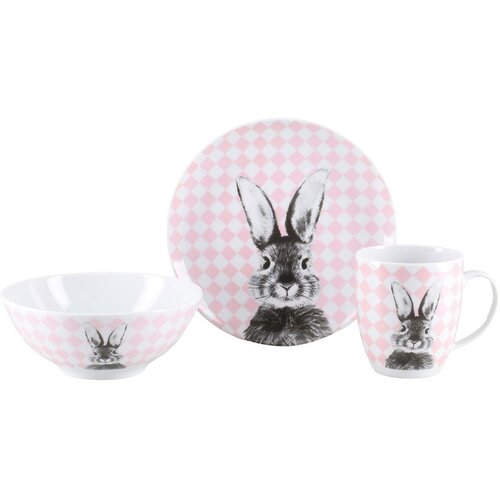 Creatable SERVIS ZA ZAJTRK Happy Bunny Slike