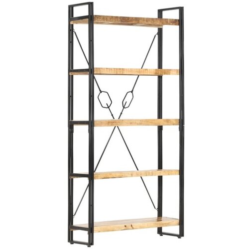  za knjige s 5 razina 90 x 30 x 180 cm masivno drvo manga Cene
