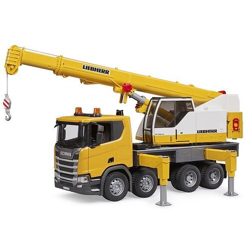 Bruder Scania Super 560R Liebherr tovornjak z žerjavom z Light + Sound modulom Slike