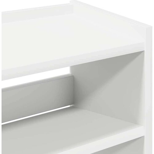VidaXL stalak za cipele bijeli 60x25x62 cm od konstruiranog drva Slike