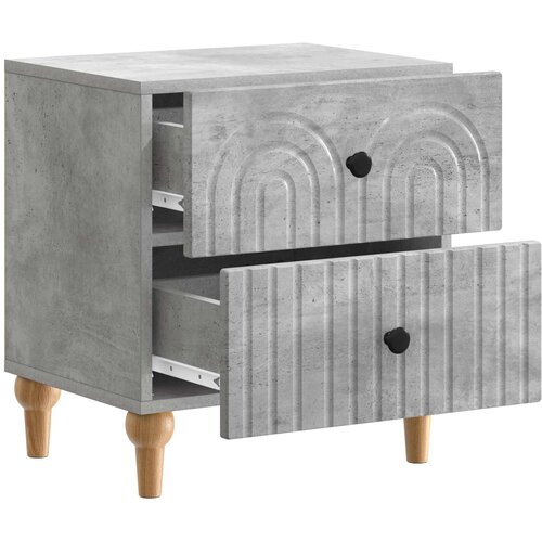  Noćni ormar Betonska siva 43 x 34,5 x 48 cm Konstruirano drvo Slike