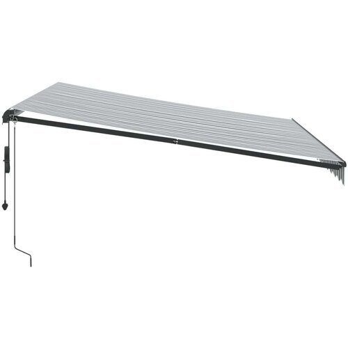vidaXL Avtomatsko zložljiva tenda z LED antracit in bela 400x300 cm Cene