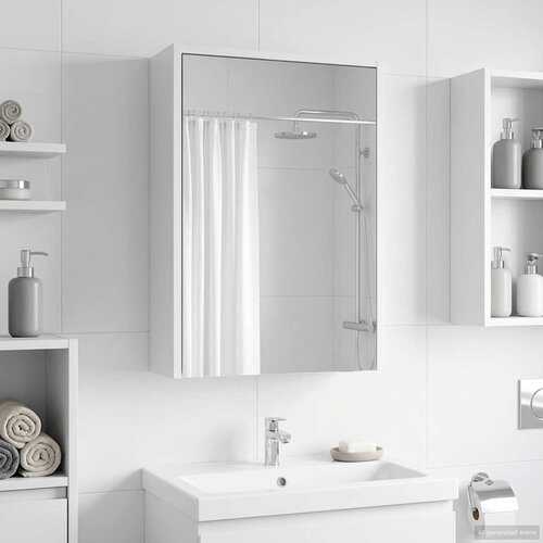  Kupaonski ormar s ogledalom Bijelo 43 x 16 x 62.5 cm Cijene