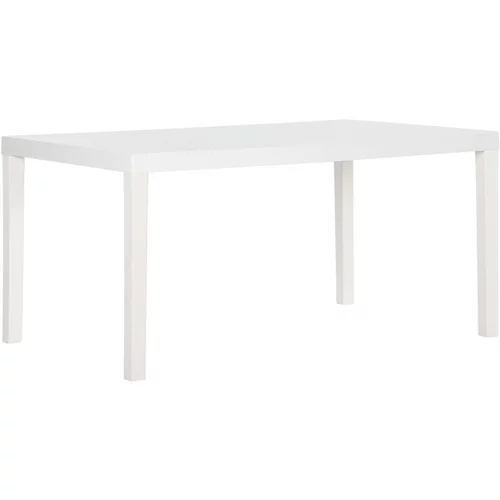  Vrtna miza 150x90x72 cm PP bela