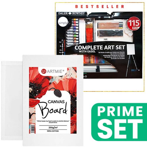  Veliki umetnički set START sa ARTMIE platnom na kartonu Cene