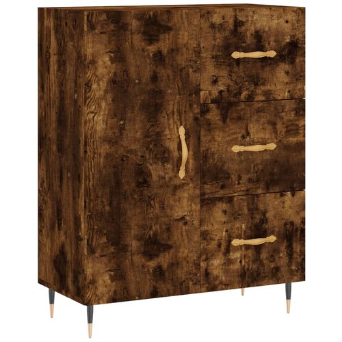 Maison Chic Komoda - Predalnik dimljeni hrast 69,5x34x90 cm inženirski les, (21718326) Slike