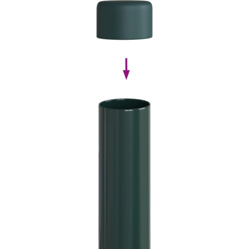 VidaXL Ograde 2 pcs Zelena 110 cm Čelik s pra&amp;scaron;kastim premazom Slike