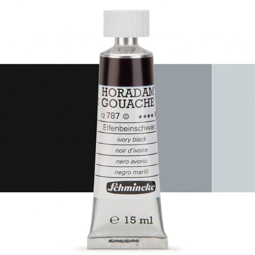 Gvaš boje Schmincke Horadam 15 ml | 787 Ivory Black Slike