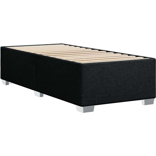 VidaXL Okvir za krevet crni 90x190 cm od tkanine Slike
