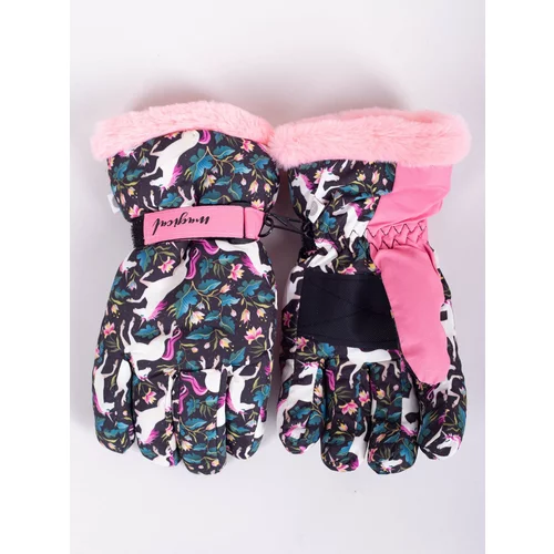 Yoclub Kids's Children's Winter Ski Gloves REN-0248G-A150