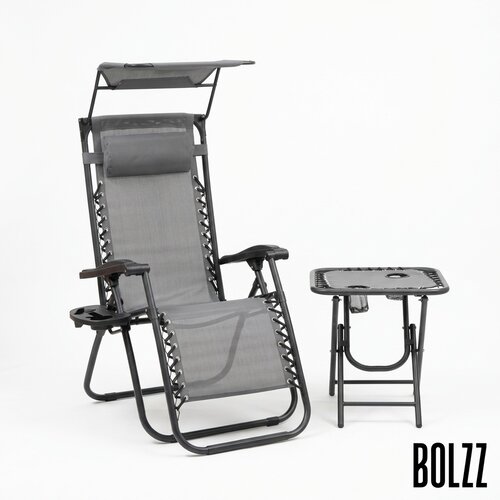 BOLZZ podesiva ba&scaron;tenska fotelja sa tendom gray Cene